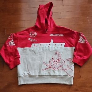 New Marvel Red and White Spidey Hoodie